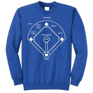 Whos On First Baseball Love Funny Classic Sweatshirt