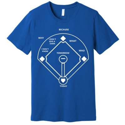 Whos On First Baseball Love Funny Classic Premium T-Shirt