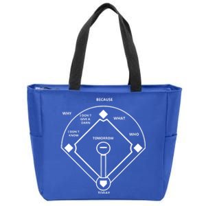 Whos On First Baseball Love Funny Classic Zip Tote Bag