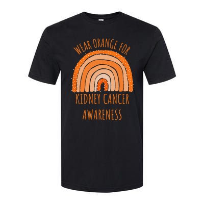 Wear Orange For Kidney Cancer Awareness Kidney Cancer Softstyle CVC T-Shirt