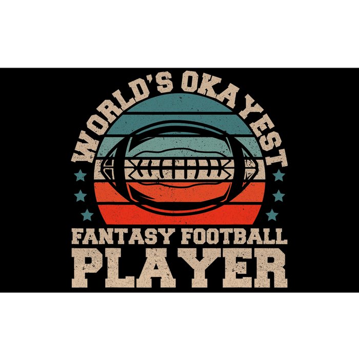 Worlds Okayest Fantasy Football Player Fantasy Football Bumper Sticker