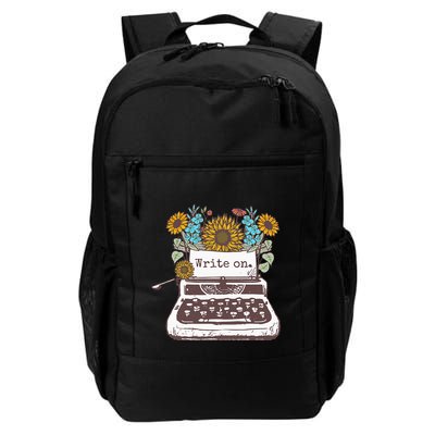 Write On Funny Novelty Vintage Typewriter For Writers Backpack