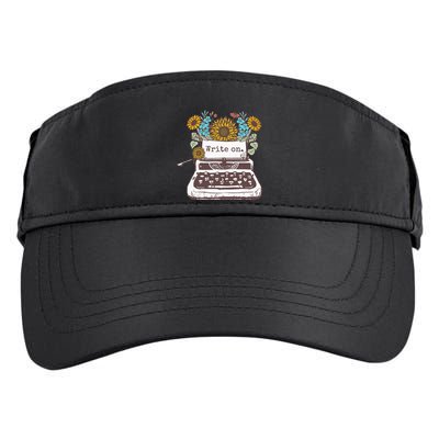 Write On Funny Novelty Vintage Typewriter For Writers Adult Drive Performance Visor