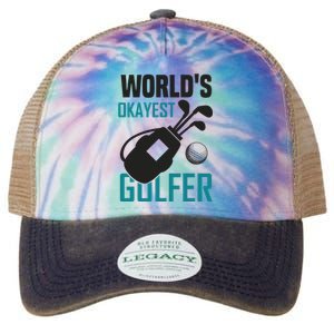 World's Okayest Golfer Legacy Tie Dye Trucker Hat