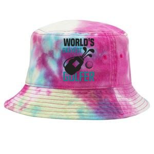 World's Okayest Golfer Tie-Dyed Bucket Hat