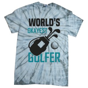 World's Okayest Golfer Tie-Dye T-Shirt