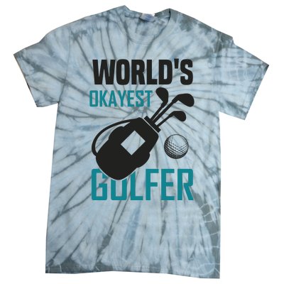 World's Okayest Golfer Tie-Dye T-Shirt