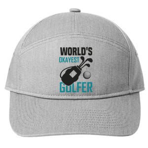 World's Okayest Golfer 7-Panel Snapback Hat