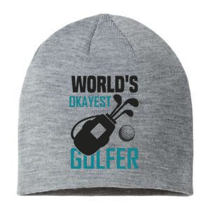 World's Okayest Golfer Sustainable Beanie