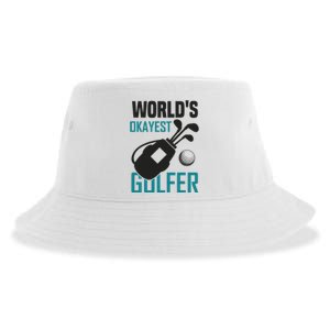 World's Okayest Golfer Sustainable Bucket Hat