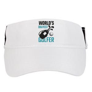 World's Okayest Golfer Adult Drive Performance Visor