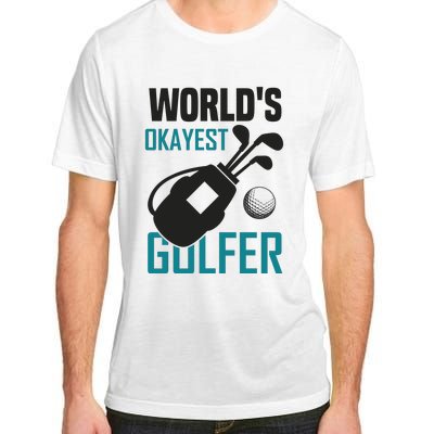 World's Okayest Golfer Adult ChromaSoft Performance T-Shirt