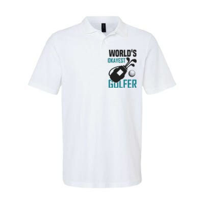 World's Okayest Golfer Softstyle Adult Sport Polo