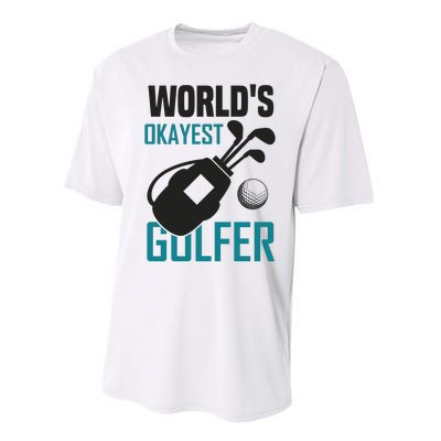 World's Okayest Golfer Performance Sprint T-Shirt