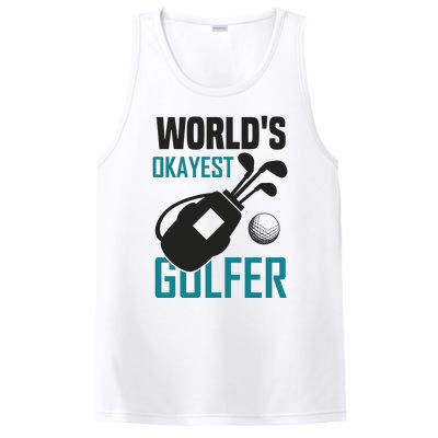 World's Okayest Golfer PosiCharge Competitor Tank