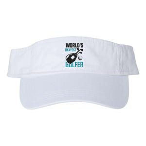 World's Okayest Golfer Valucap Bio-Washed Visor