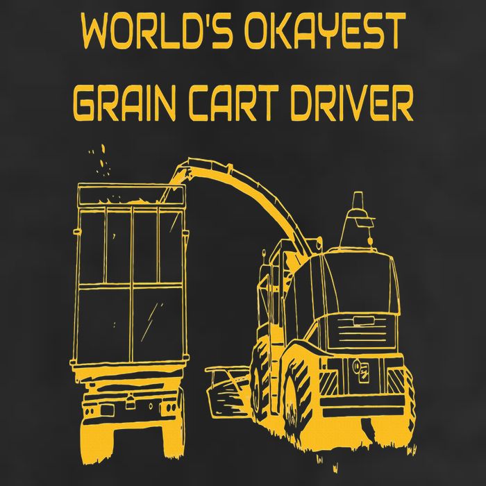 World's Okayest Grain Cart Driver  Fun Farming Cool Comfort Performance Bucket Hat