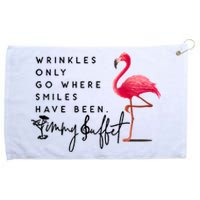 Wrinkles Only Go Where Smiles Have Been Grommeted Golf Towel