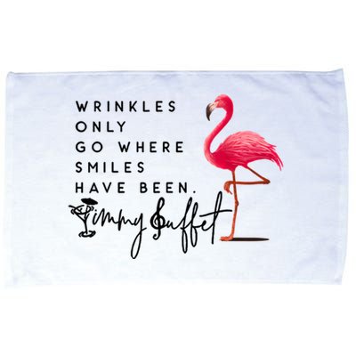 Wrinkles Only Go Where Smiles Have Been Microfiber Hand Towel