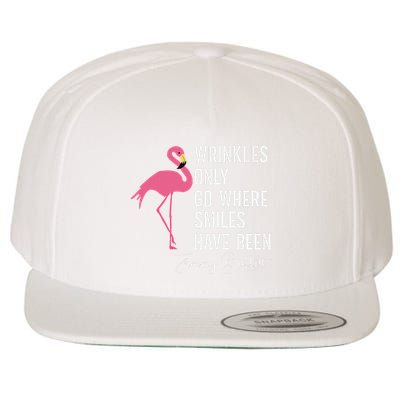 Wrinkles Only Go Where Smiles Have Been Wool Snapback Cap
