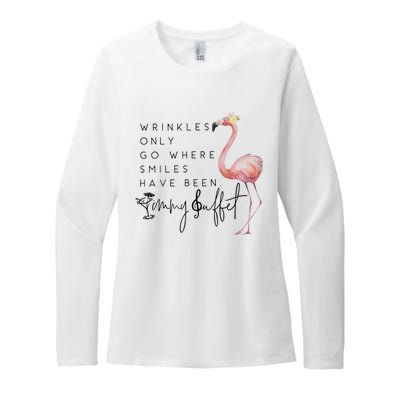 Wrinkles Only Go Where Smiles Have Been Memorial Womens CVC Long Sleeve Shirt