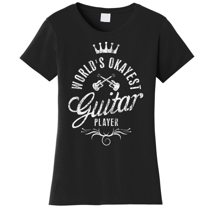 World's Okayest Guitar Player Vintage Women's T-Shirt