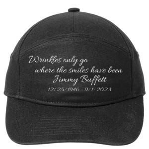 Wrinkles Only Go Where The Smiles Have Been Jimmy Buffett 7-Panel Snapback Hat