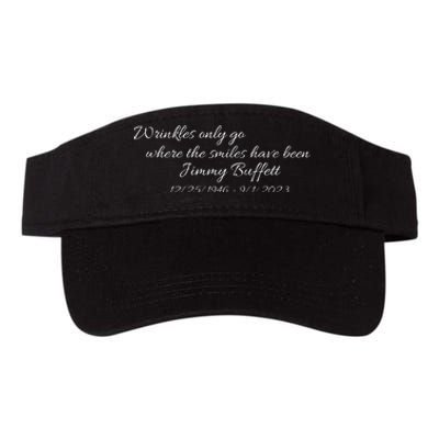 Wrinkles Only Go Where The Smiles Have Been Jimmy Buffett Valucap Bio-Washed Visor