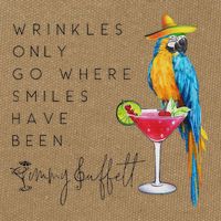 Wrinkles Only Go Where Smiles Have Been Cute Parrot Mexican Cotton Canvas Backpack