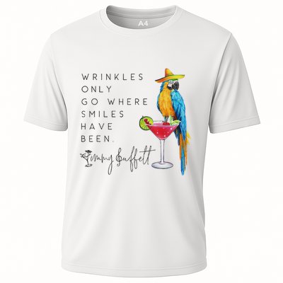 Wrinkles Only Go Where Smiles Have Been Cute Parrot Mexican Performance Shirt