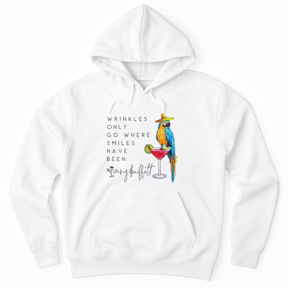 Wrinkles Only Go Where Smiles Have Been Cute Parrot Mexican Hoodie