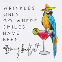 Wrinkles Only Go Where Smiles Have Been Cute Parrot Mexican Sustainable Bucket Hat