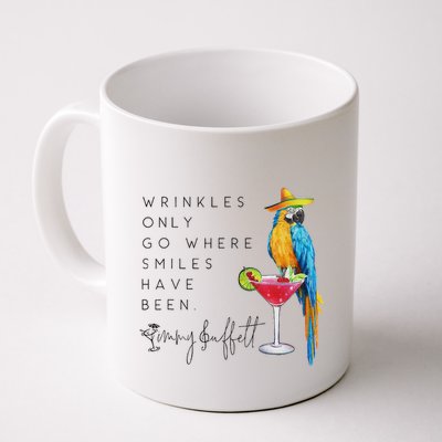 Wrinkles Only Go Where Smiles Have Been Cute Parrot Mexican Mug