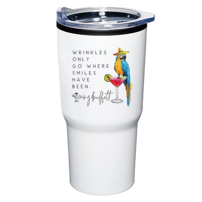 Wrinkles Only Go Where Smiles Have Been Cute Parrot Mexican Tumbler
