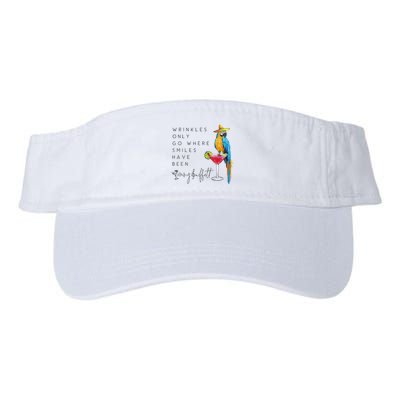 Wrinkles Only Go Where Smiles Have Been Cute Parrot Mexican Visor