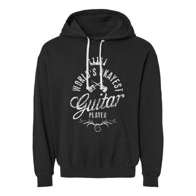 WorldS Okayest Guitar Player Garment-Dyed Fleece Hoodie