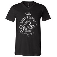 WorldS Okayest Guitar Player V-Neck T-Shirt