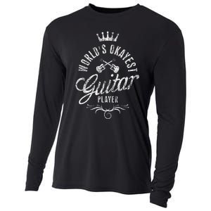 WorldS Okayest Guitar Player Cooling Performance Long Sleeve Crew