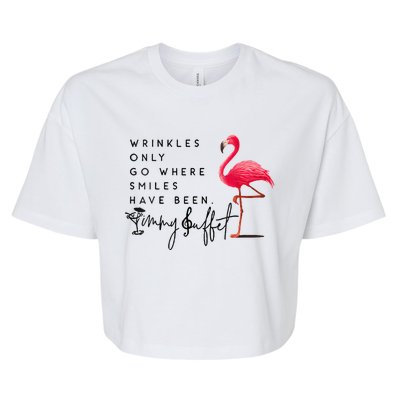 Wrinkles Only Go Where Smiles Have Been Bella+Canvas Jersey Crop Tee