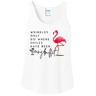 Wrinkles Only Go Where Smiles Have Been Ladies Essential Tank