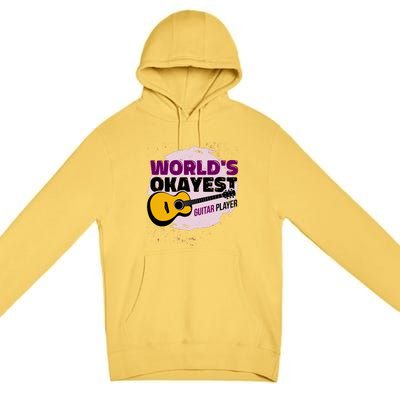 World's Okayest Guitar Player Premium Pullover Hoodie