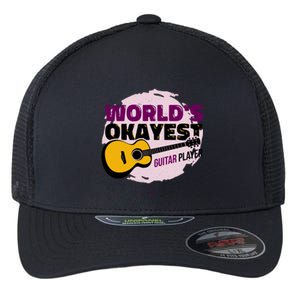 World's Okayest Guitar Player Flexfit Unipanel Trucker Cap