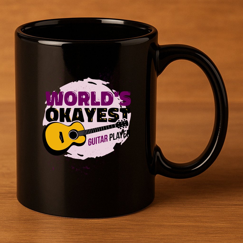 World's Okayest Guitar Player 11oz C Handle Ceramic Mug