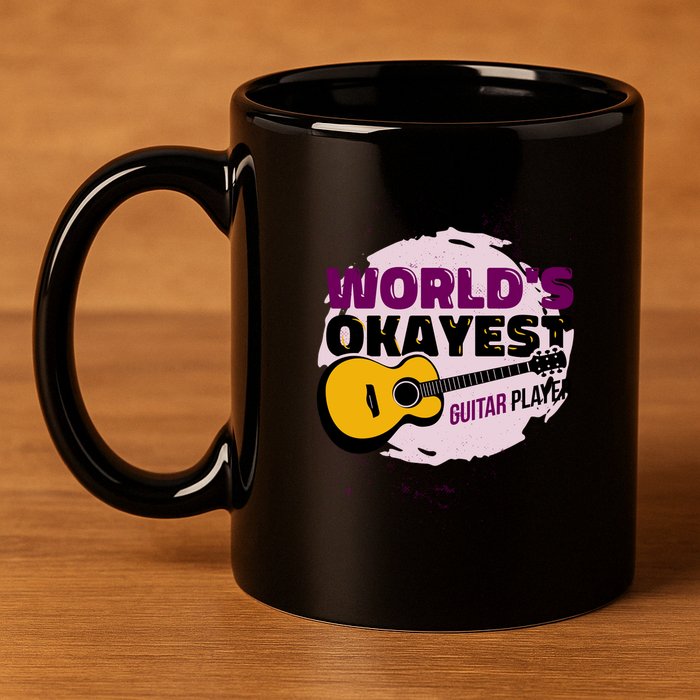 World's Okayest Guitar Player 11oz C Handle Ceramic Mug