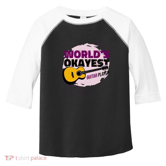 World's Okayest Guitar Player Toddler Fine Jersey T-Shirt