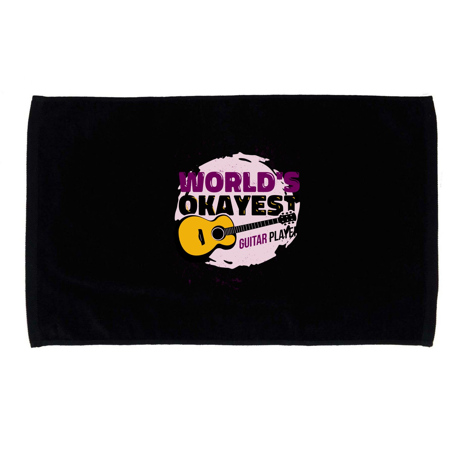 World's Okayest Guitar Player Microfiber Hand Towel