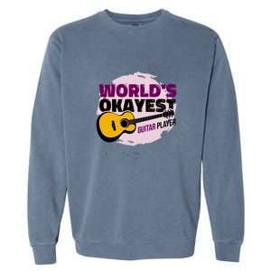 World's Okayest Guitar Player Garment-Dyed Sweatshirt