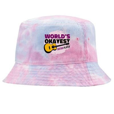 World's Okayest Guitar Player Tie-Dyed Bucket Hat