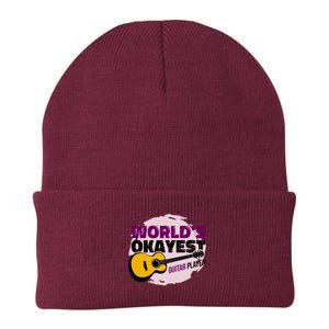 World's Okayest Guitar Player Knit Cap Winter Beanie