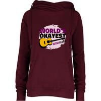 World's Okayest Guitar Player Womens Funnel Neck Pullover Hood